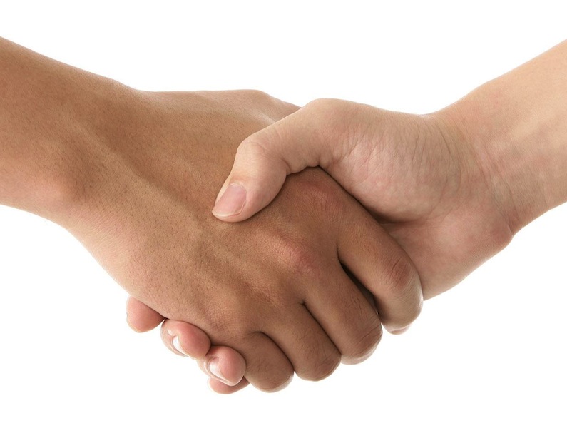 shake hands